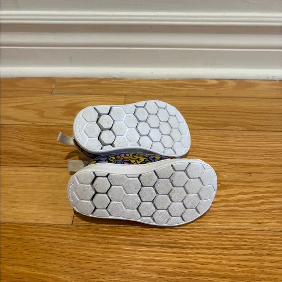 Adidas Kids Floral Slip-On Sneakers - White, Pink, Yellow, Blue - Picture 4 of 5